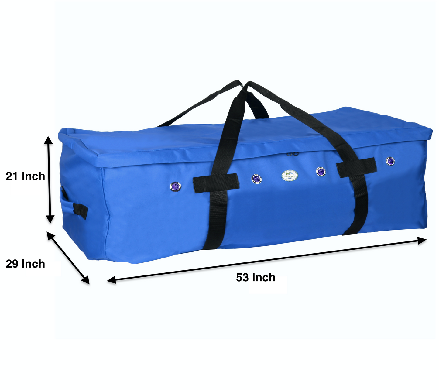 Majestic Ally 1200 D Nylon Fabric Large 44” x 20” x 16” and Extra Large 53"x 29" x 21" Heavy-Duty Hay Bale Storage Bag