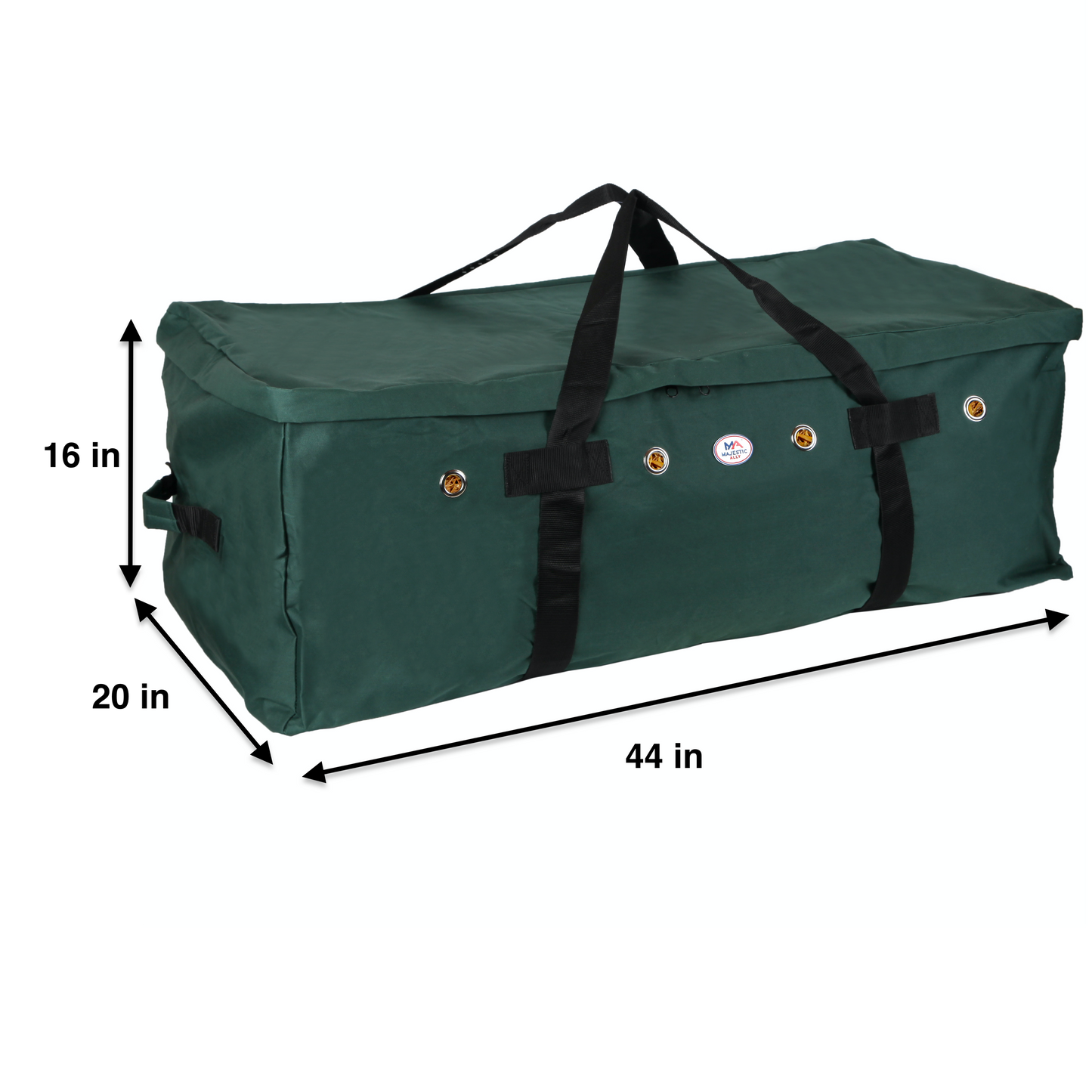 Majestic Ally 1200 D Nylon Fabric Large 44” x 20” x 16” and Extra Large 53"x 29" x 21" Heavy-Duty Hay Bale Storage Bag