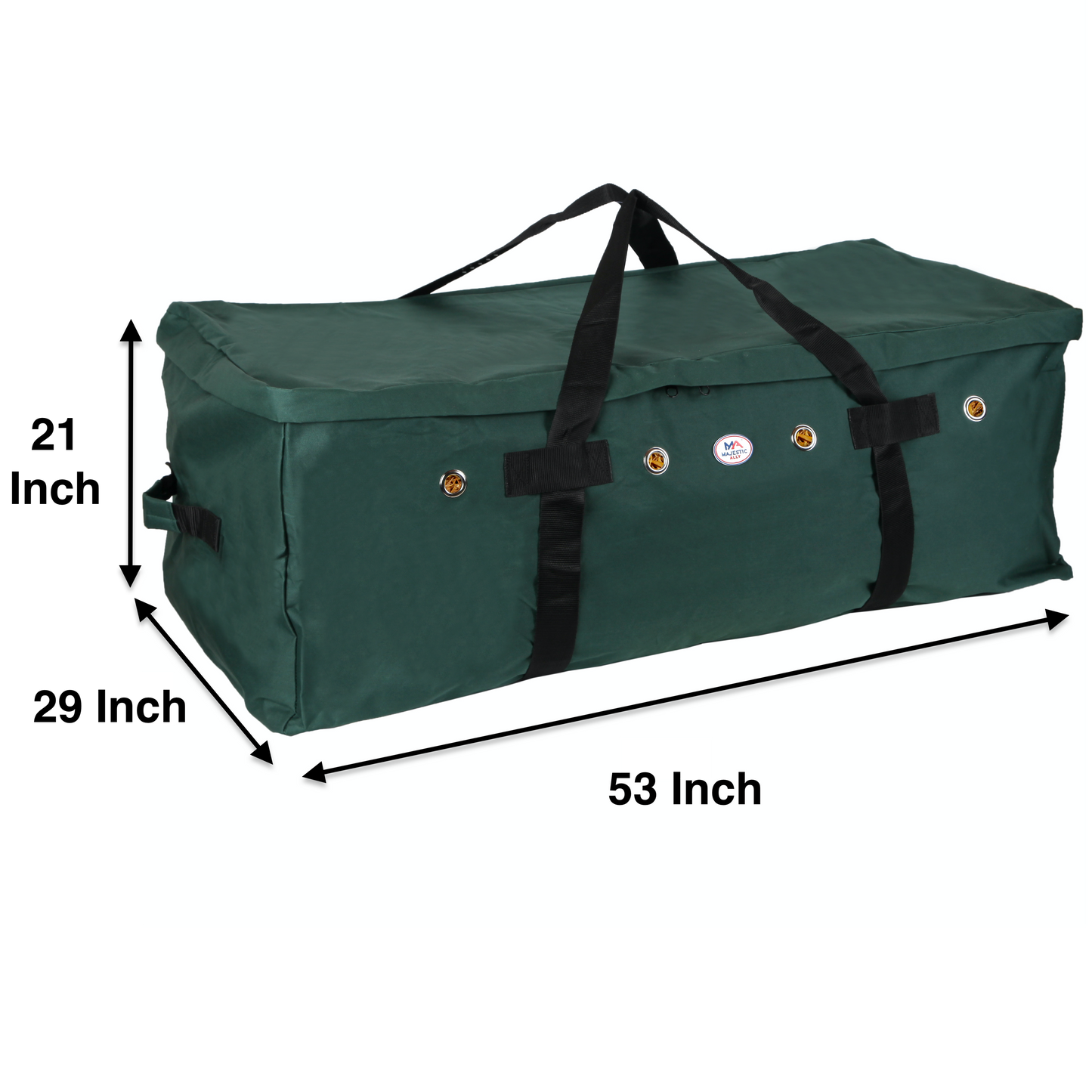 Majestic Ally 1200 D Nylon Fabric Large 44” x 20” x 16” and Extra Large 53"x 29" x 21" Heavy-Duty Hay Bale Storage Bag