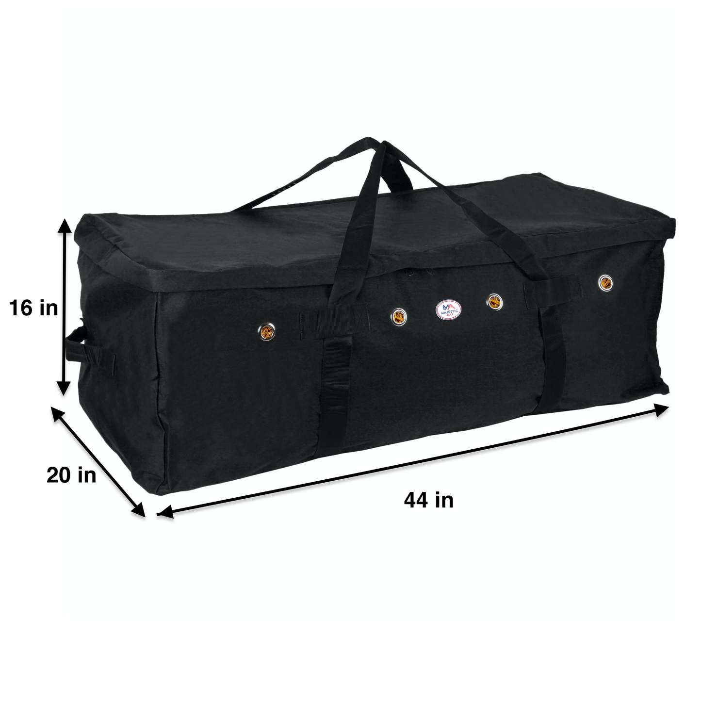 Majestic Ally 1200 D Nylon Fabric Large 44” x 20” x 16” and Extra Large 53"x 29" x 21" Heavy-Duty Hay Bale Storage Bag