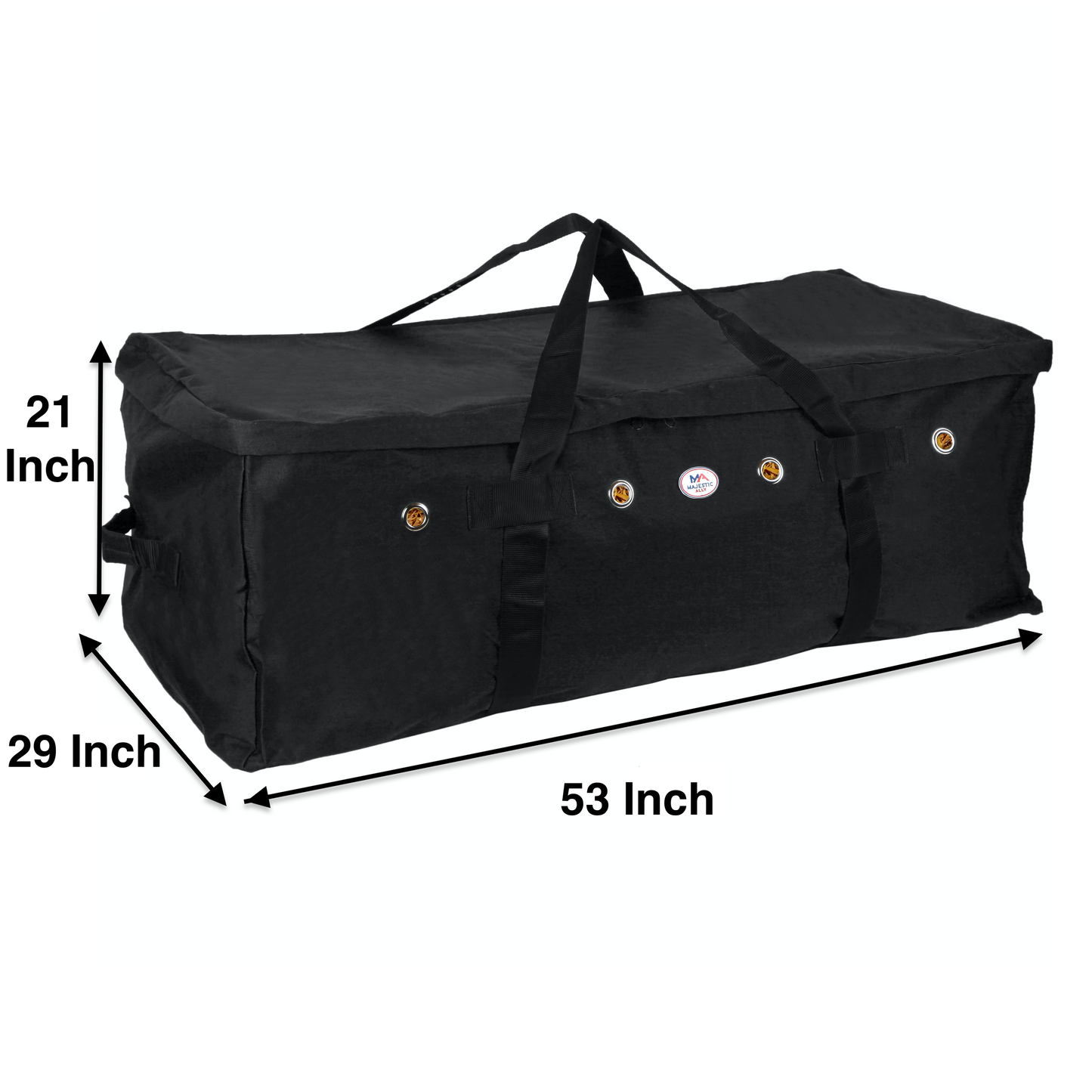Majestic Ally 1200 D Nylon Fabric Large 44” x 20” x 16” and Extra Large 53"x 29" x 21" Heavy-Duty Hay Bale Storage Bag