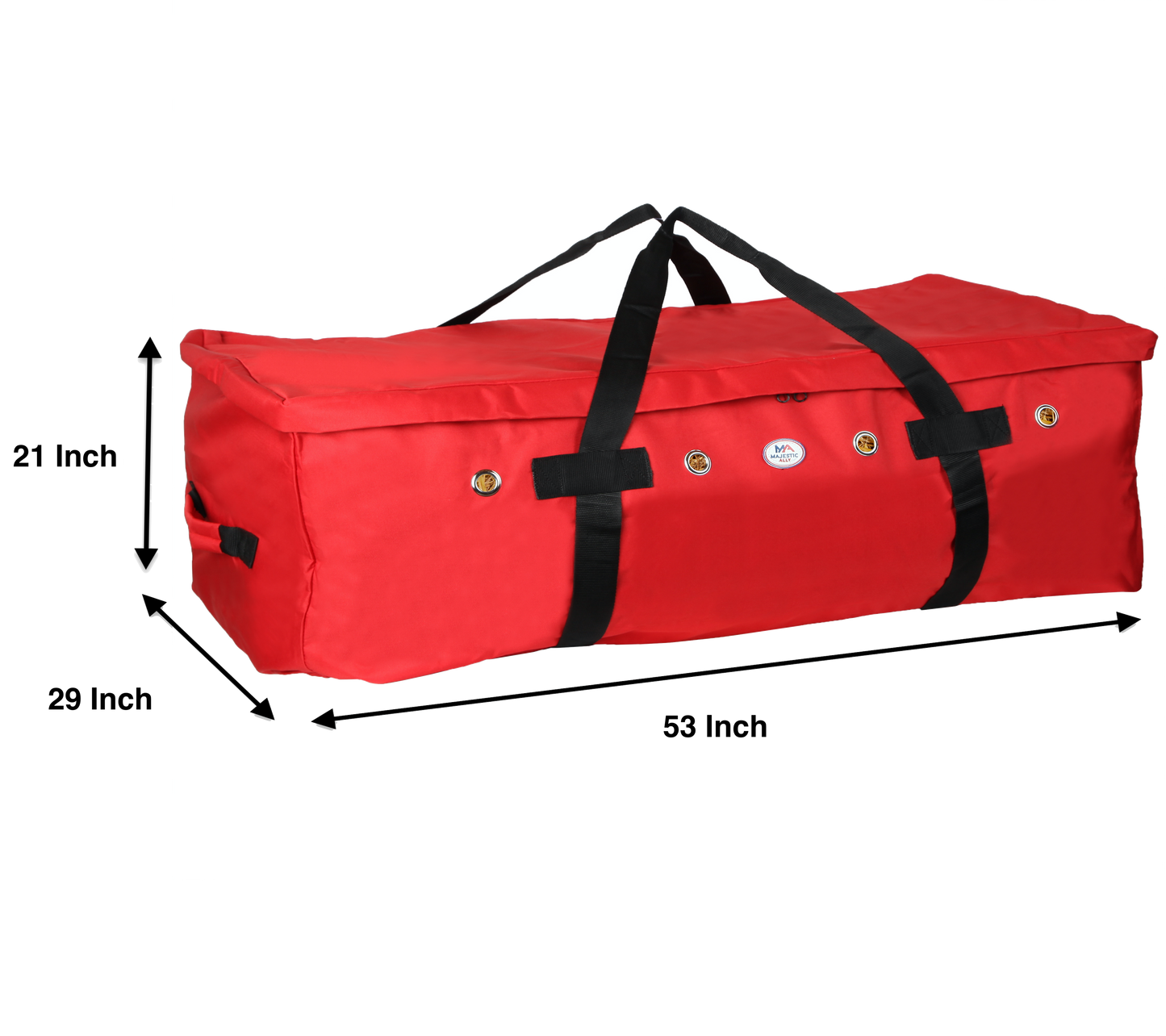 Majestic Ally 1200 D Nylon Fabric Large 44” x 20” x 16” and Extra Large 53"x 29" x 21" Heavy-Duty Hay Bale Storage Bag