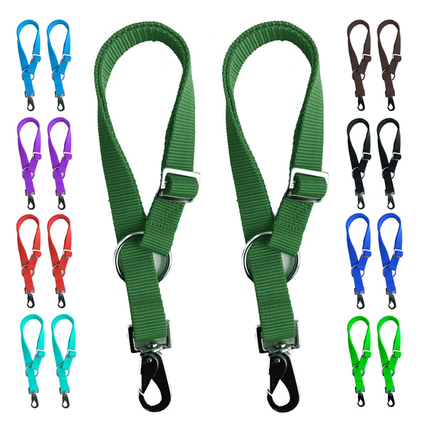 Majestic Ally Pack of 2 Horse Water Bucket Strap Hangers - Adjustable 18” to 30” Length – Practical and Easy Design for Indoor or Outdoor Use