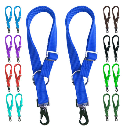 Majestic Ally Pack of 2 Horse Water Bucket Strap Hangers - Adjustable 18” to 30” Length – Practical and Easy Design for Indoor or Outdoor Use