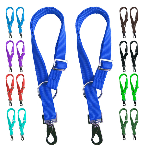 Majestic Ally Pack of 2 Horse Water Bucket Strap Hangers - Adjustable 18” to 30” Length – Practical and Easy Design for Indoor or Outdoor Use