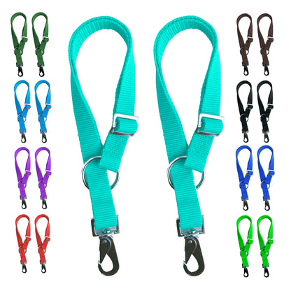 Majestic Ally Pack of 2 Horse Water Bucket Strap Hangers - Adjustable 18” to 30” Length – Practical and Easy Design for Indoor or Outdoor Use