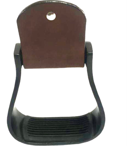 Majestic Ally Western Horse Aluminum Black Engraved Stirrups