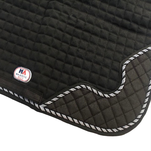 Majestic Ally Designer Quilted 1" Square All Purpose English Saddle Pad