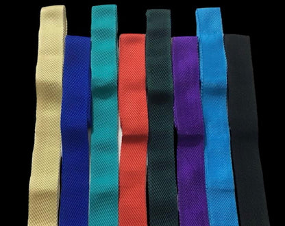 Majestic Ally 1" / 1.5" Wide and 2 / 5 Yards Long Polypropylene Webbing for DIY Projects - Multicolored Set of 8