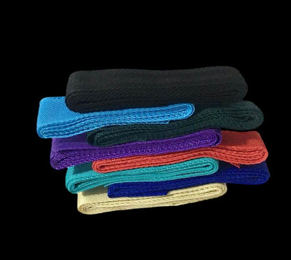 Majestic Ally 1" / 1.5" Wide and 2 / 5 Yards Long Polypropylene Webbing for DIY Projects - Multicolored Set of 8