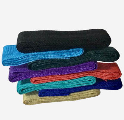 Majestic Ally 1" / 1.5" Wide and 2 / 5 Yards Long Polypropylene Webbing for DIY Projects - Multicolored Set of 8