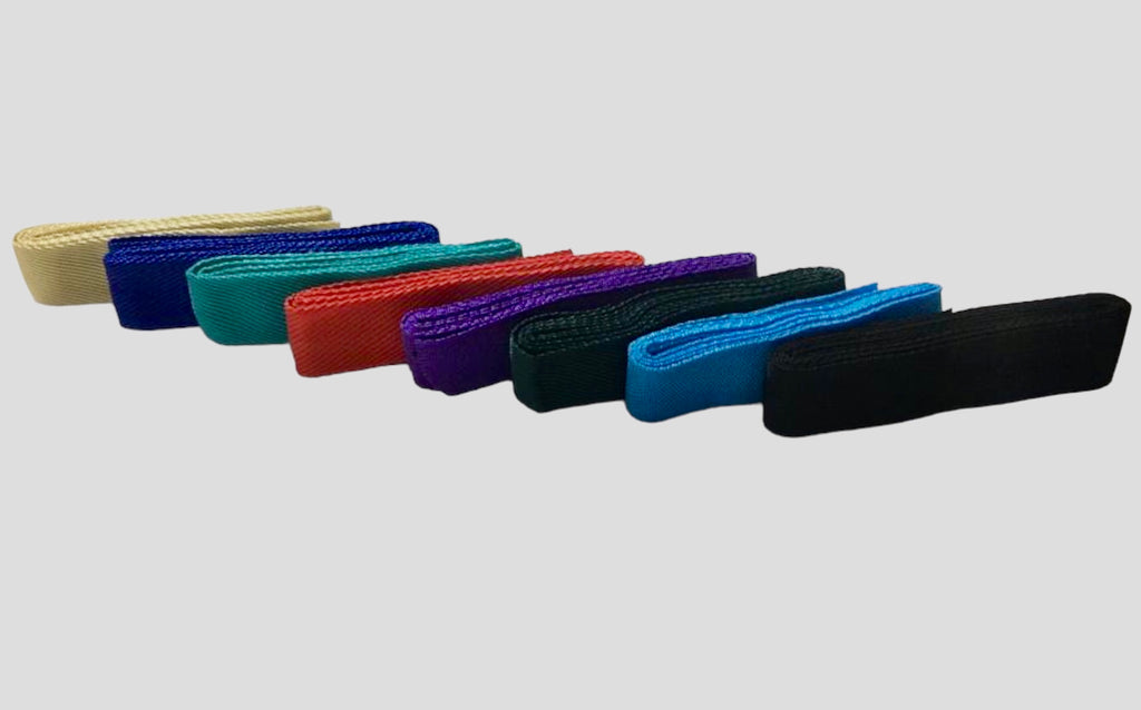 Majestic Ally 1" / 1.5" Wide and 2 / 5 Yards Long Polypropylene Webbing for DIY Projects - Multicolored Set of 8