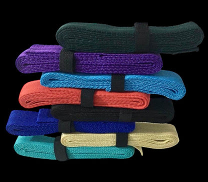 Majestic Ally 1" / 1.5" Wide and 2 / 5 Yards Long Polypropylene Webbing for DIY Projects - Multicolored Set of 8