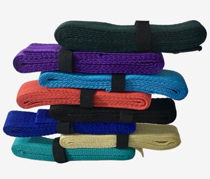 Majestic Ally 1" / 1.5" Wide and 2 / 5 Yards Long Polypropylene Webbing for DIY Projects - Multicolored Set of 8