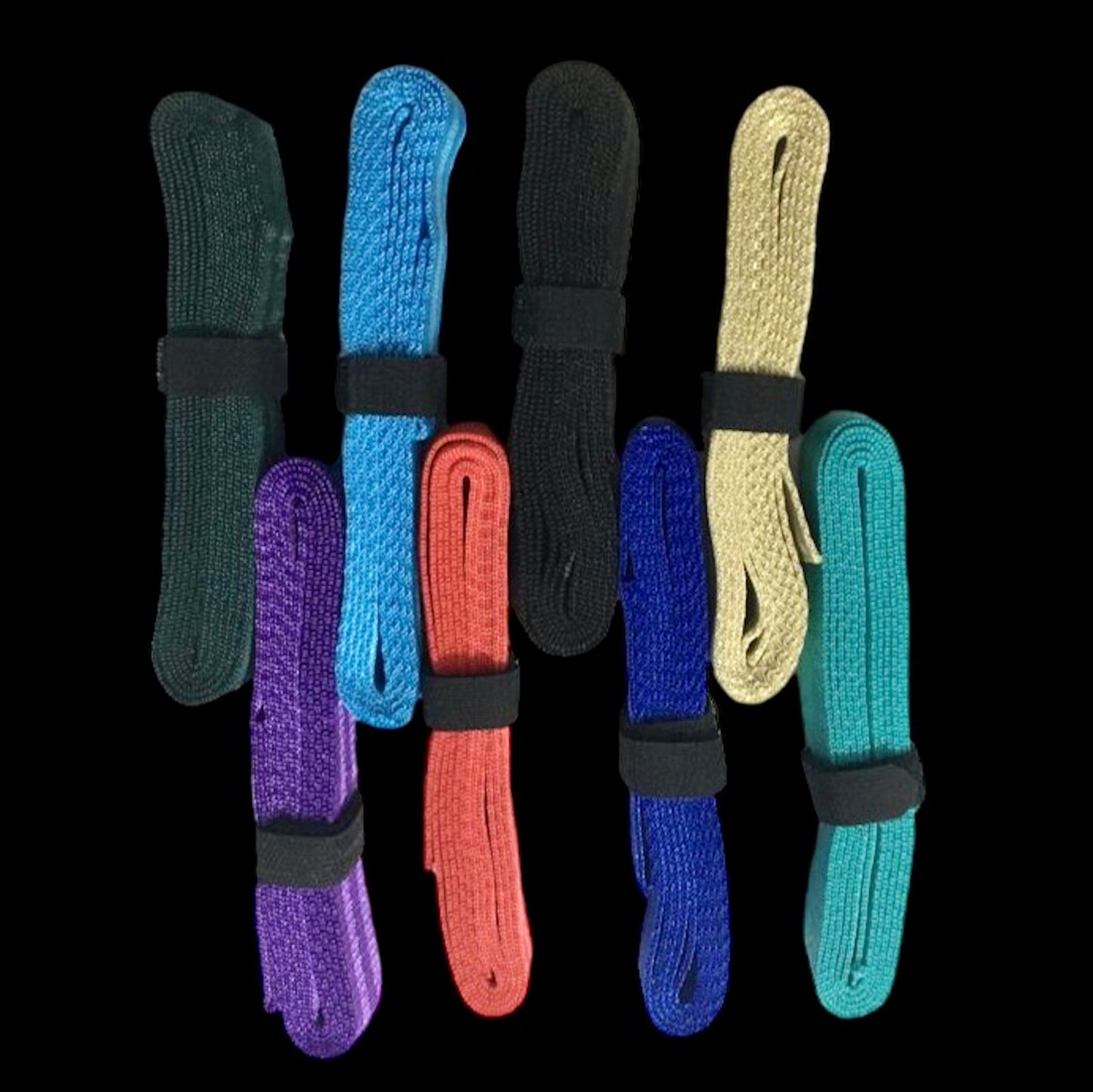 Majestic Ally 1" / 1.5" Wide and 2 / 5 Yards Long Polypropylene Webbing for DIY Projects - Multicolored Set of 8